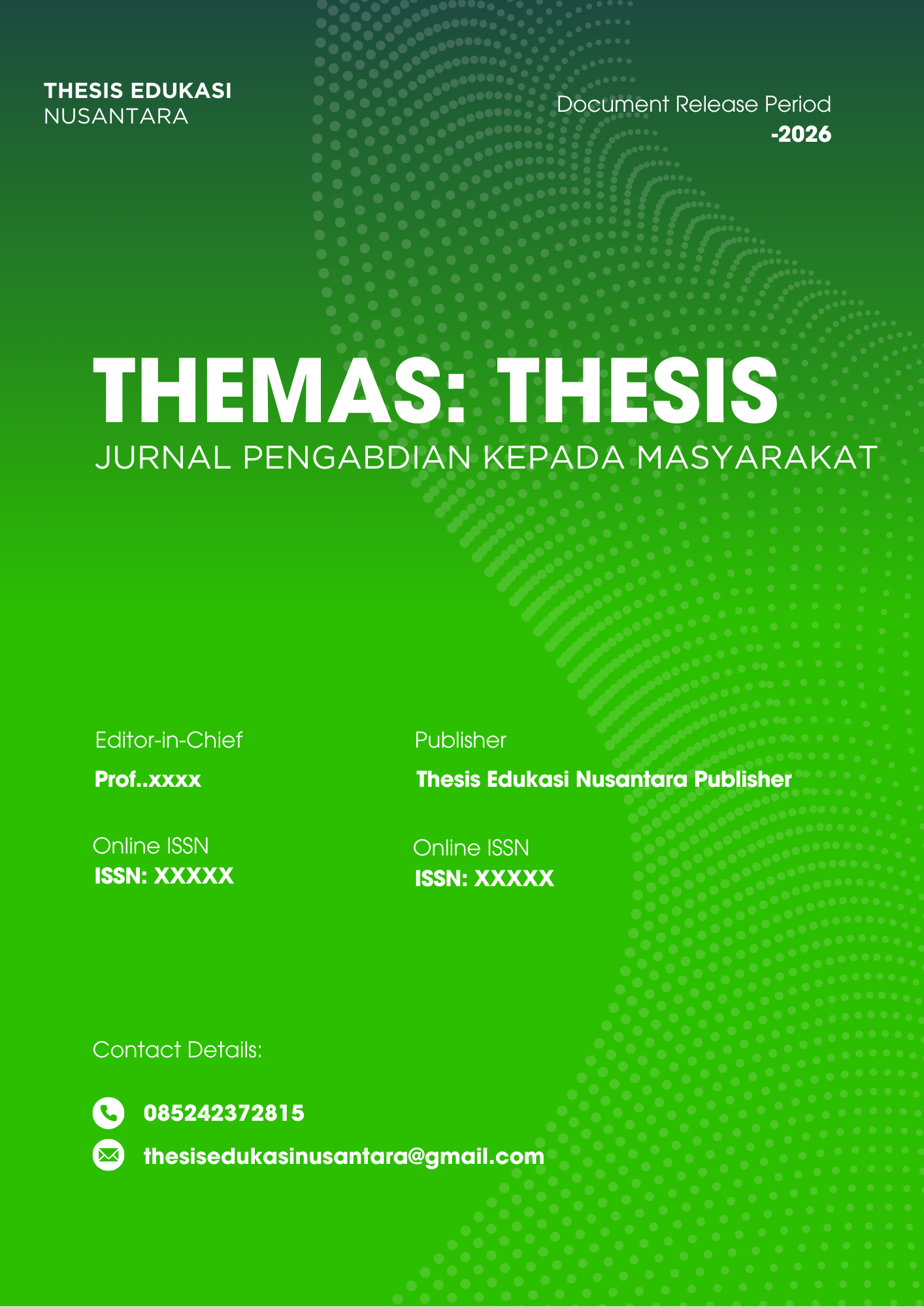 TheMAS: Jurnal Pengabdian Kepada Masyarakat